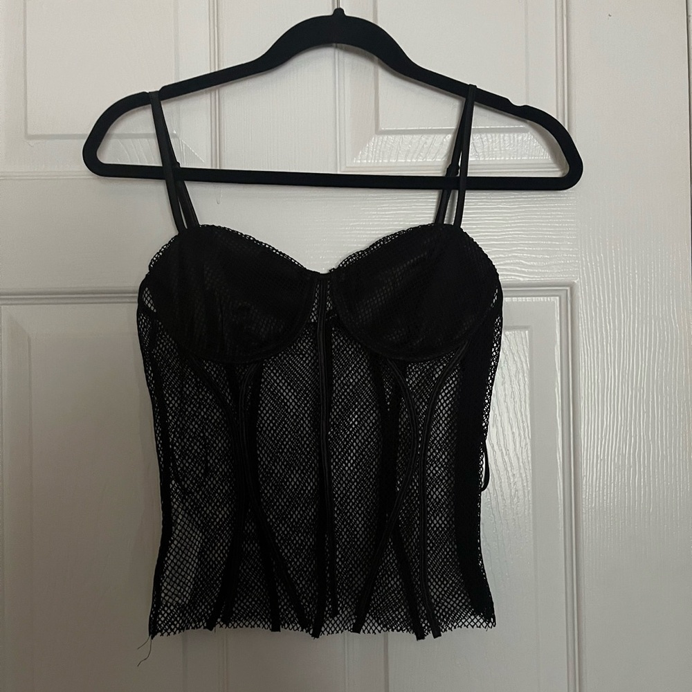 Forever 21 Black Mesh Bustier🖤
